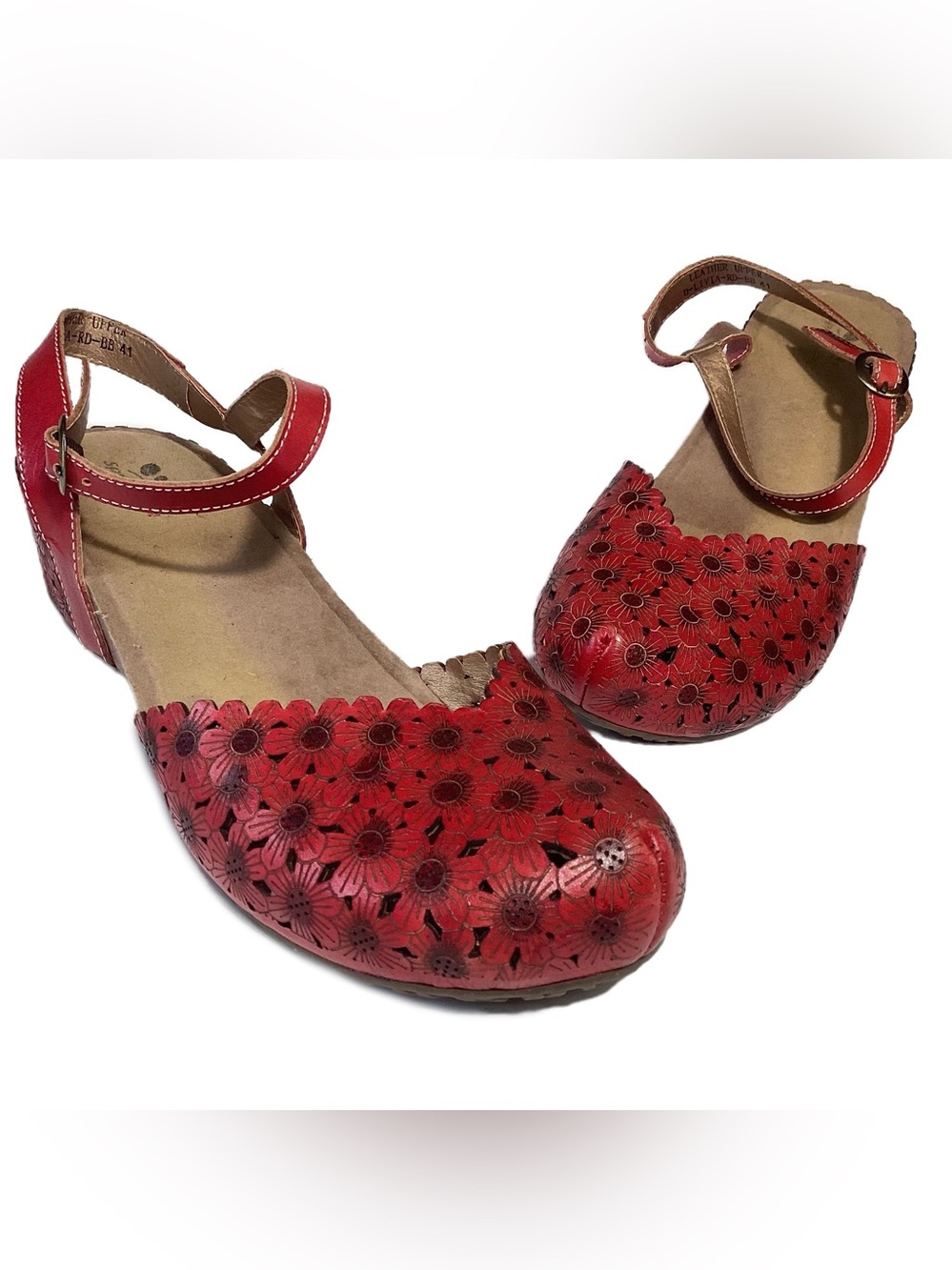 Spring Step L'Artiste Mary Jane Leather Sandals 9.5/10 (41)